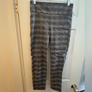 Ricki's stretchy plaid pants - comfy like leggings,  look like pants